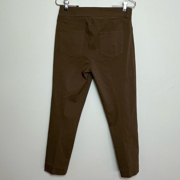 Soft Surroundings Brown Super Stretch High Rise Capri Cropped Pants Sz S - Picture 4 of 5